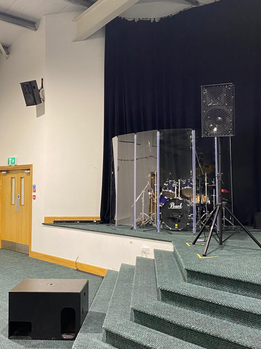 Repositioning of PA speakers