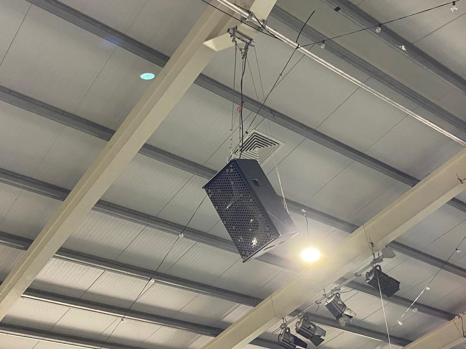 Rear delay speaker installed