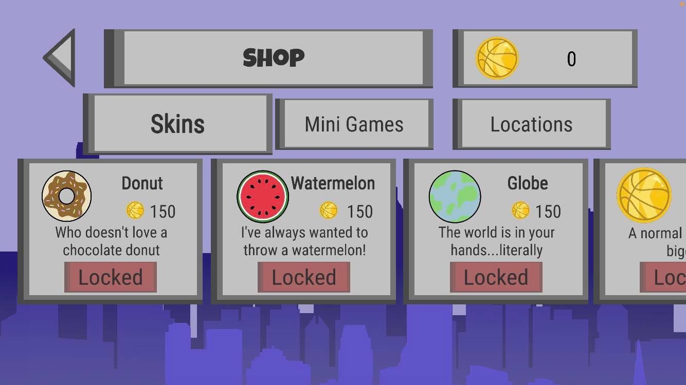 Ball skins within the shop