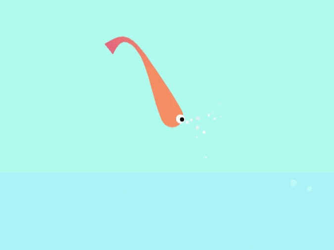 Adding a tail and eye to the fish