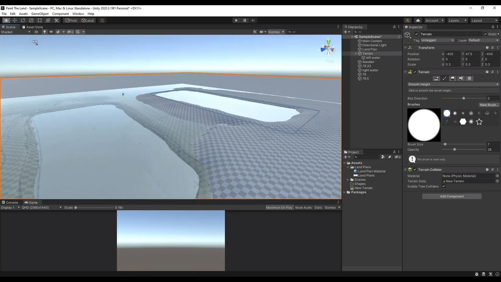 Ponds beginning to take shape