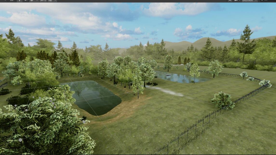 Trees from surrounding fields