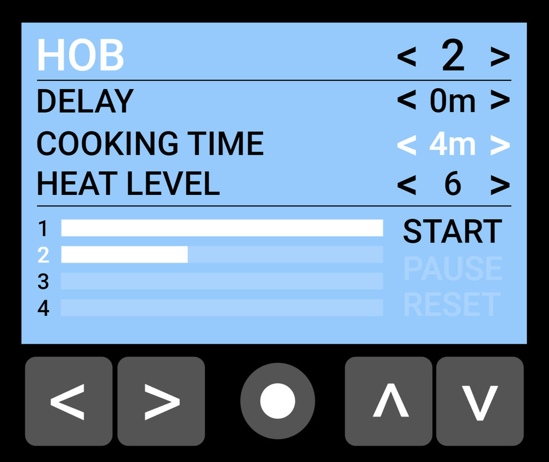 Hob display integration